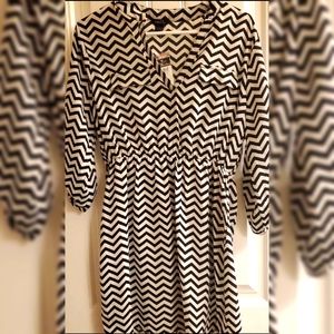 Chevron Print Dress